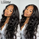 Парик на сетке длиной 28, 30 дюймов, бразильские волнистые человеческие волосы, парики для чернокожих женщин, парик на сетке без повреждений, надувной завиток