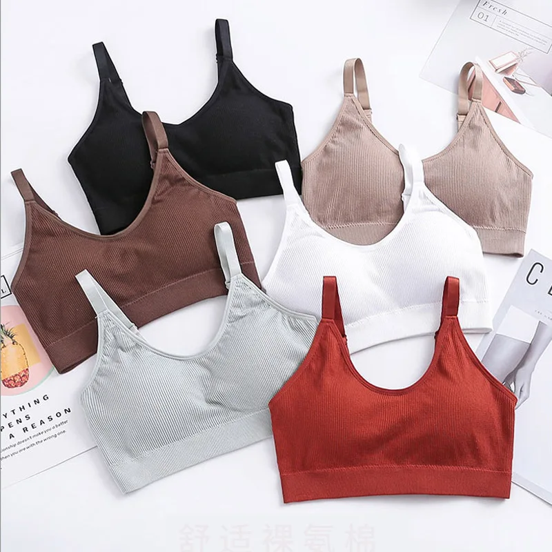 

New Vest-style Thin Underwear sexy Lingerie Soft Bras wrapped chest for Women Bralette Seamless Thread Girl Women Bras