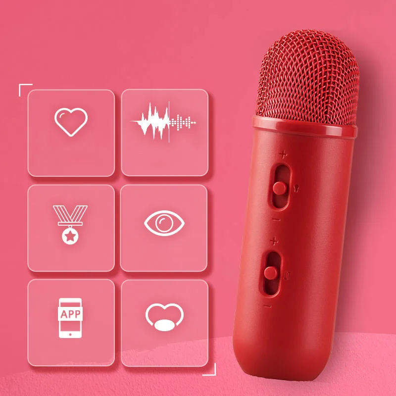 Профессиональный Bluetooth микрофон беспроводной ручной для караоке музыкальный