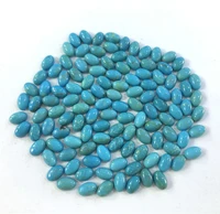4x6mm genuine turquoise cabochon 10pcslot natural ovalshape gemstone for jewelry making ring earring pendant accessories