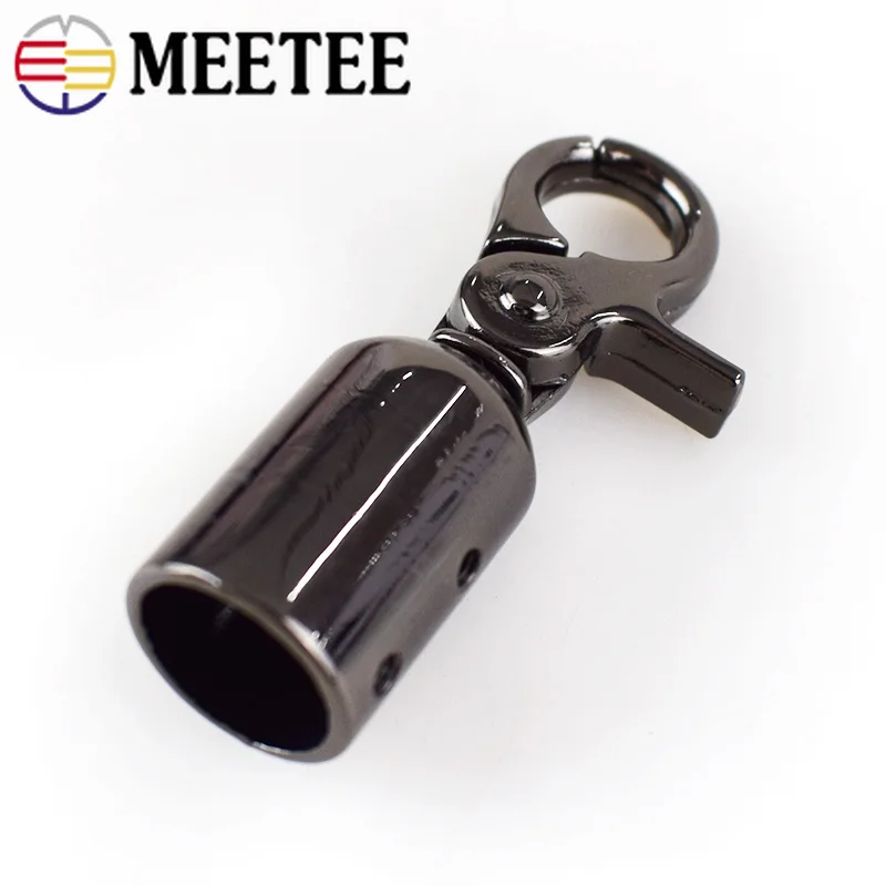 4 шт. Meetee металлические аксессуары для сумок DIY металлическая пряжка колокольчик тяга плетеная веревка сумка Пряжка для стопора шнур конец для сумки украшения F1-24