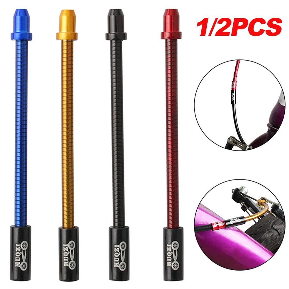 

Bicycle Adjustable Spring V Brake Noodle Aluminum Alloy V-brake Guide Pipe Cable Guide Flexible Cable Guide Bend Tube Pipe