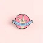 Феминистская Милая круглая эмалированная шпилька в виде Правила мальчиков, рок-н-ролл, круглая Шпилька, Женская круглая бриллиантовая верхняя одежда, аксессуары