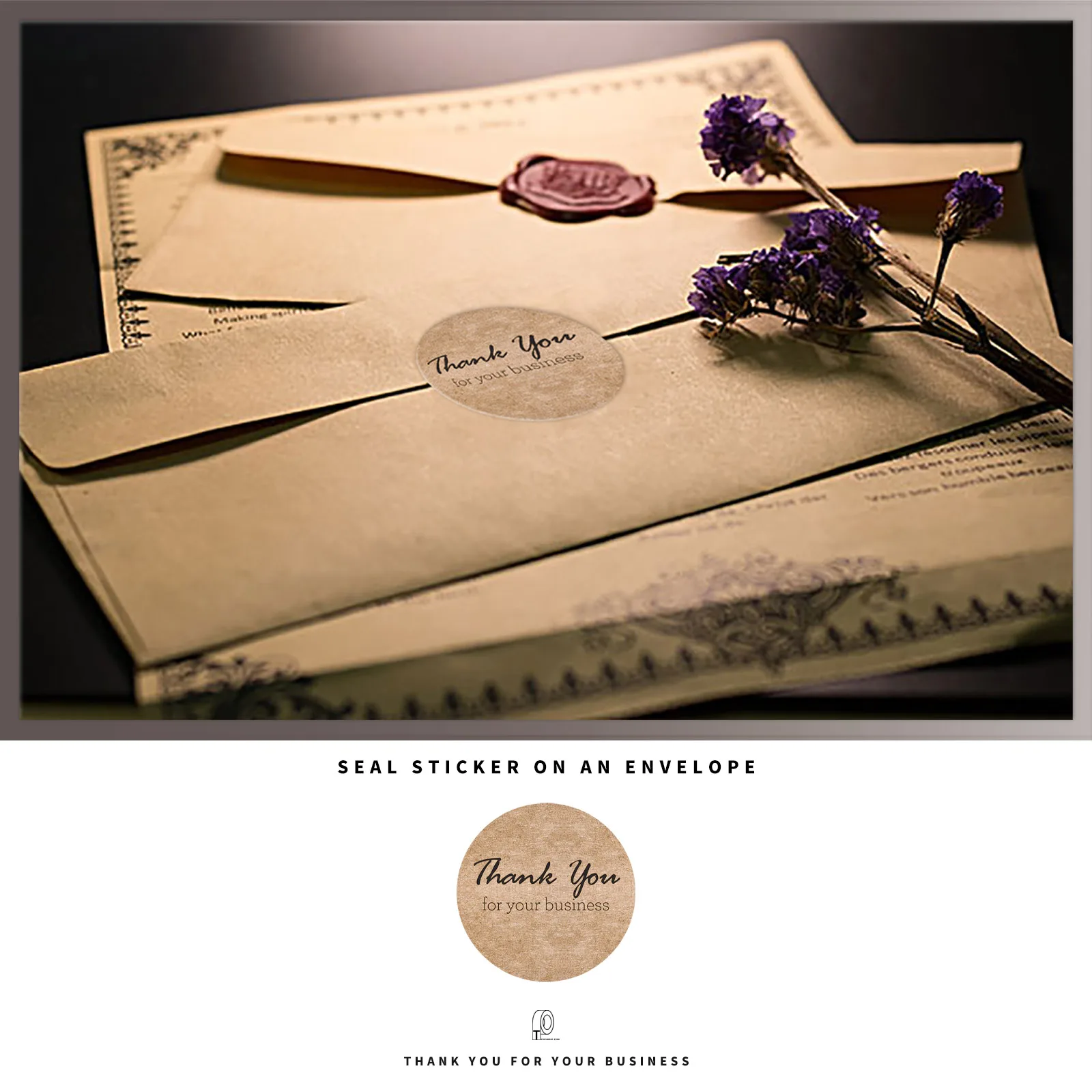 500 шт Круглый Спасибо за ваши деловые наклейки этикетки для печати спасибо стикер