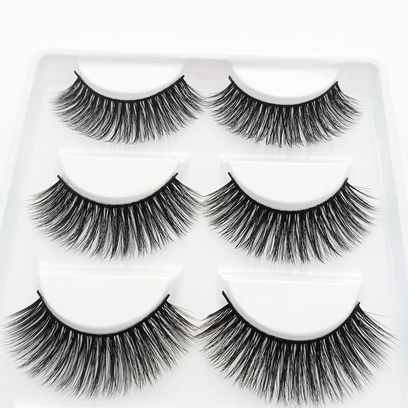 5 пар длинных норковых накладных ресниц мягкие натуральные драматические