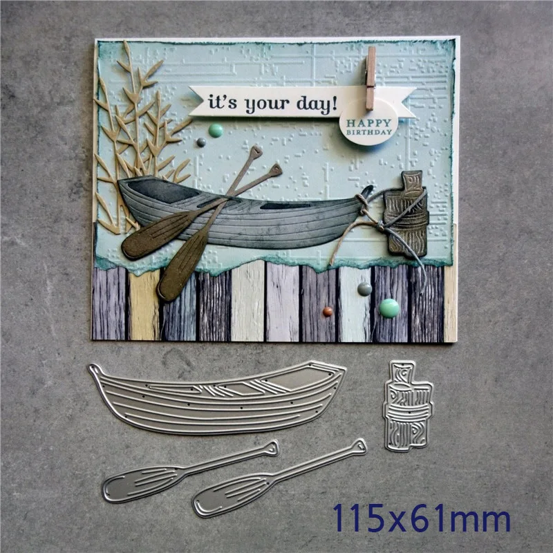 4 шт./компл. лодка и весло набор вырубных штампов &quotСкрапбукинг изготовления
