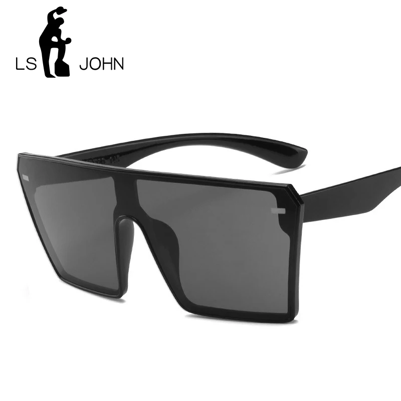 Женские большие солнцезащитные очки LS JOHN брендовые дизайнерские квадратная