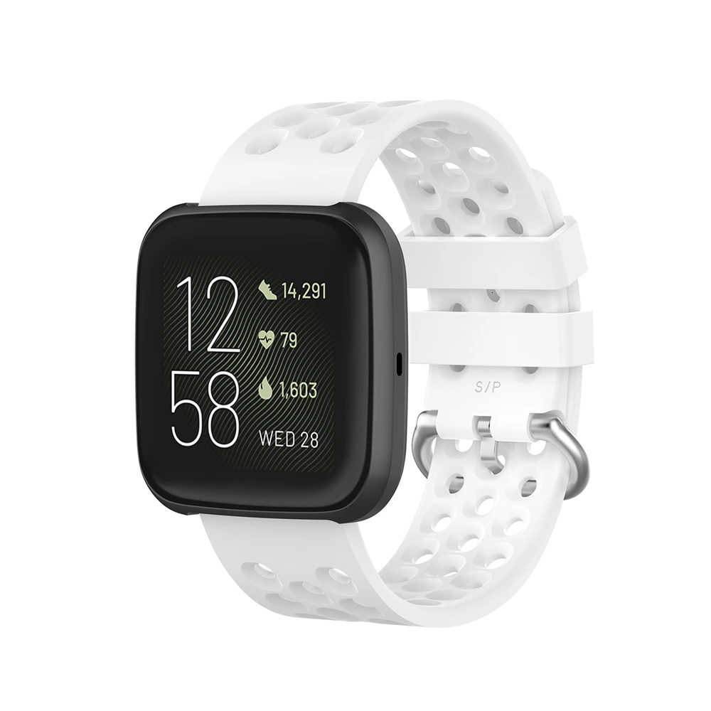 Сменный ремешок для Fitbit Versa 2, мягкий силиконовый водонепроницаемый ремешок на запястье, спортивные аксессуары, ремешок для Fitbit Versa/Versa 2, ремешок