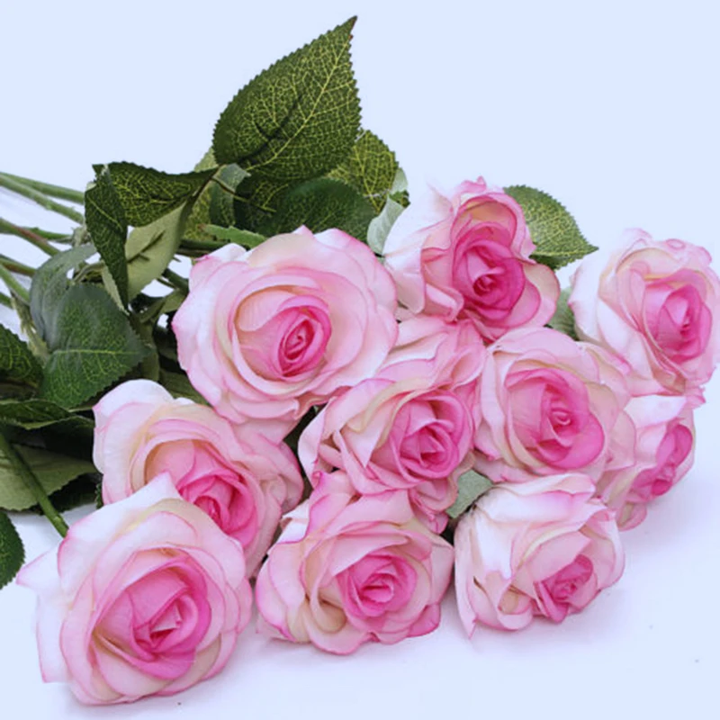 20 шт набор вечерние розы для свадебного дизайна события сад поддельные