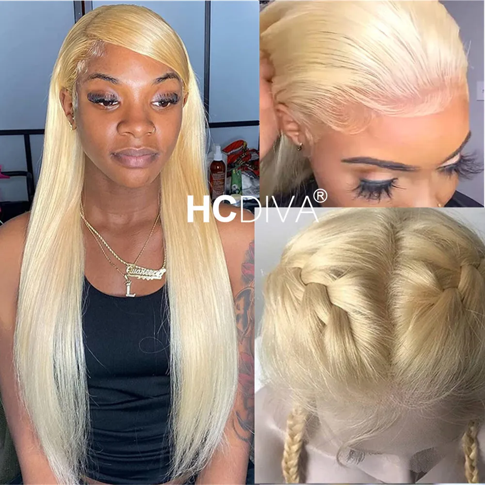 

613 Lace Front Wig 42inch Straight Human Hair Wig For Women 180% HD Transparent Lace Brazilian Remy Human Hair Wig Pre Plucked