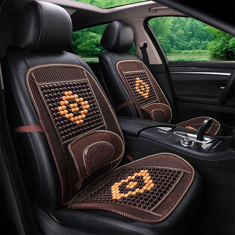 Car Seat Universal Wooden Bead Bamboo Summer Cushion Breathable and Cool Conjoined | Автомобили и мотоциклы