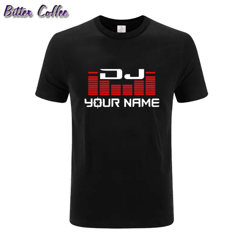 

Custom Personalized Surname Diy T-shirt Men DJ Your Name T Shirts Hip Hop Tshirt Cotton Summer For Man Top Tees EU Size
