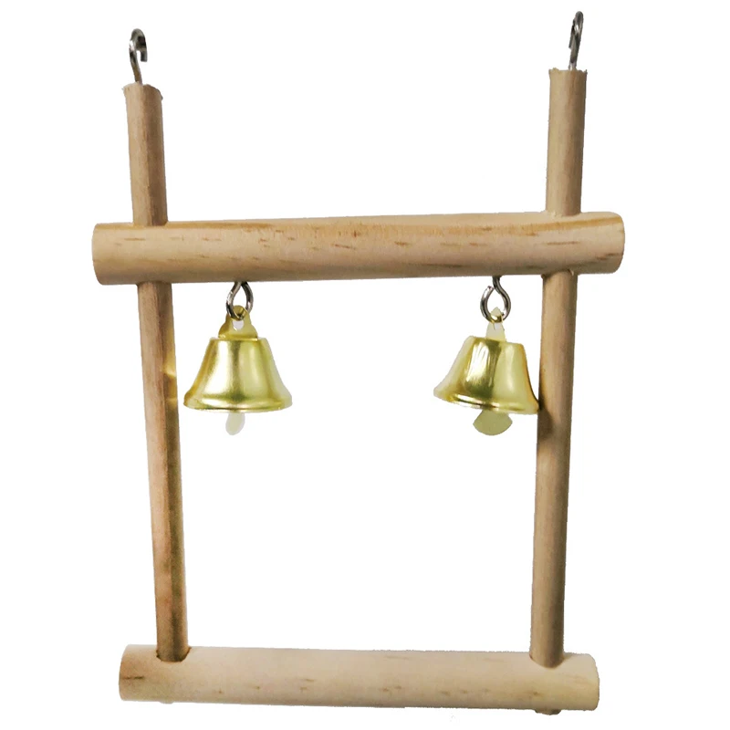 

8 Packs Bird Toys Parrots Cage Toys Natural Wood Hanging Swing Shredding Chewing Perches Parrot Toy Parrot Bite Toy