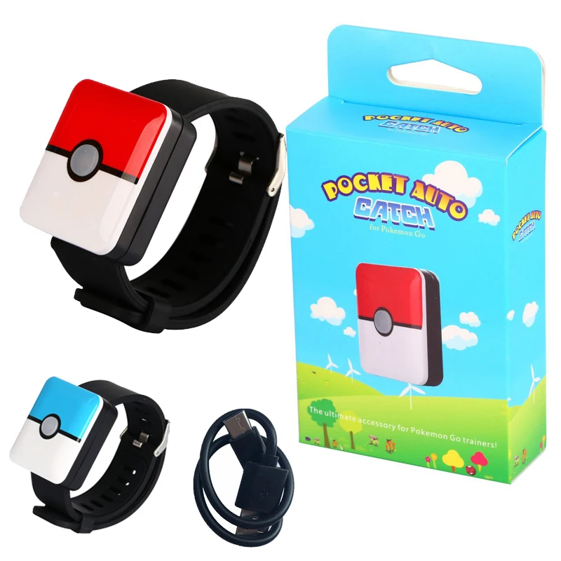 Rechargeable Square Bracelet Wristband New Auto Catch Bracelet for Pokemon Go Plus Bluetooth for Android IOS