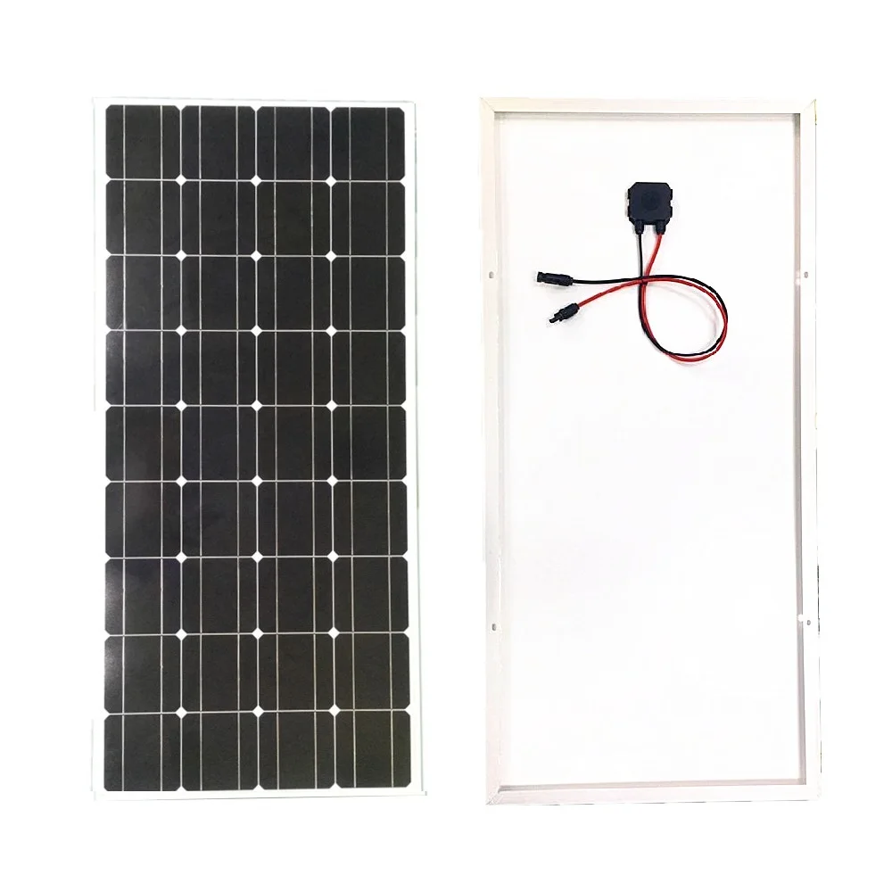Монокристаллическая солнечная панель 100 Вт 18В 12В солнечное зарядное устройство с