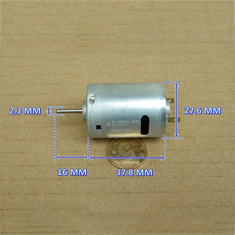2 шт. Фирменная Новинка mabuchi 3V 6V 9V RS-380sh-4535 высокоскоростной мотор для авиамоделей