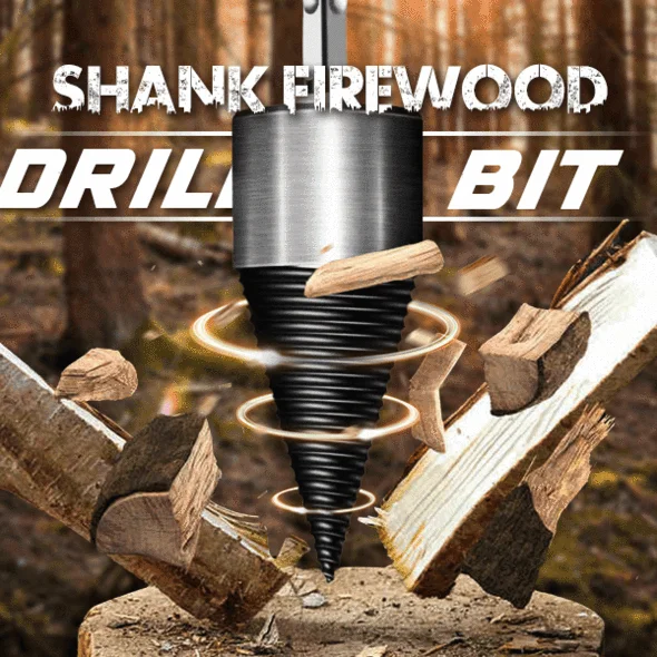 

1Pcs 32/38/42MM Round/Square/Hexagonal Shank Firewood Drill Bit Splitter Step Drill Bit Split Drilling Tools For Woodworking