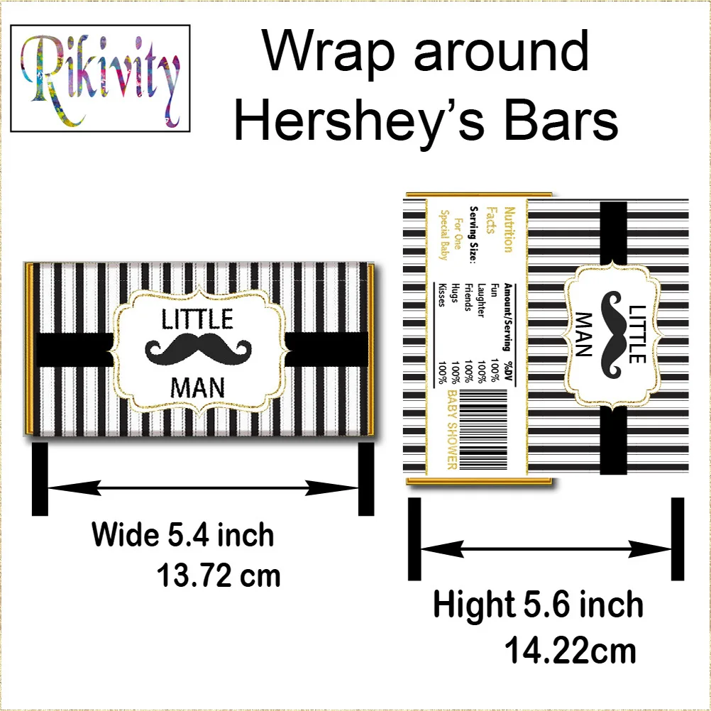 Пользовательские принца крещения Hershey шоколадные конфеты бар обертка бутылки