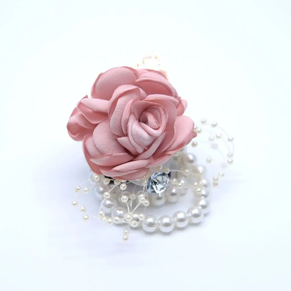

Bride Bridesmaid Sister Boutonniere Bridesmaid Wrist Flower Artificial Flower Decoration