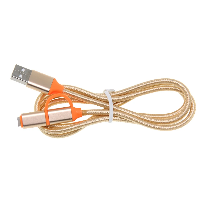 

2 in 1 micro usb cable for Samsung Xiaomi Huawei Andoird charge Cable For Iphone Max xs 7 8 Plus ipad 100pcs