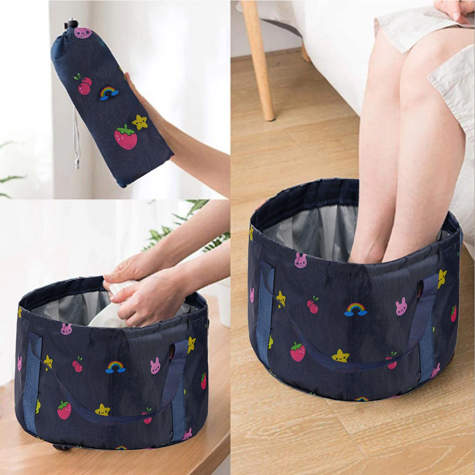 Уличная портативная складная раковина для ног сумка отмачивания дорожная ванна