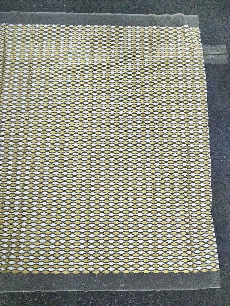 

African Glue Sequins Shiny Net Fabric New Arrival Nigerian Tulle Mesh Lace Fabric For Wedding 3D Sequins Lace Fabrics with Party