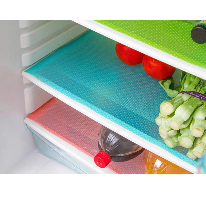 

45*29cm Multifunction Refrigerator Mat Table Fridge Anti-Fouling Anti Frost Waterproof Pad food tableware coaster Vegetable Mat