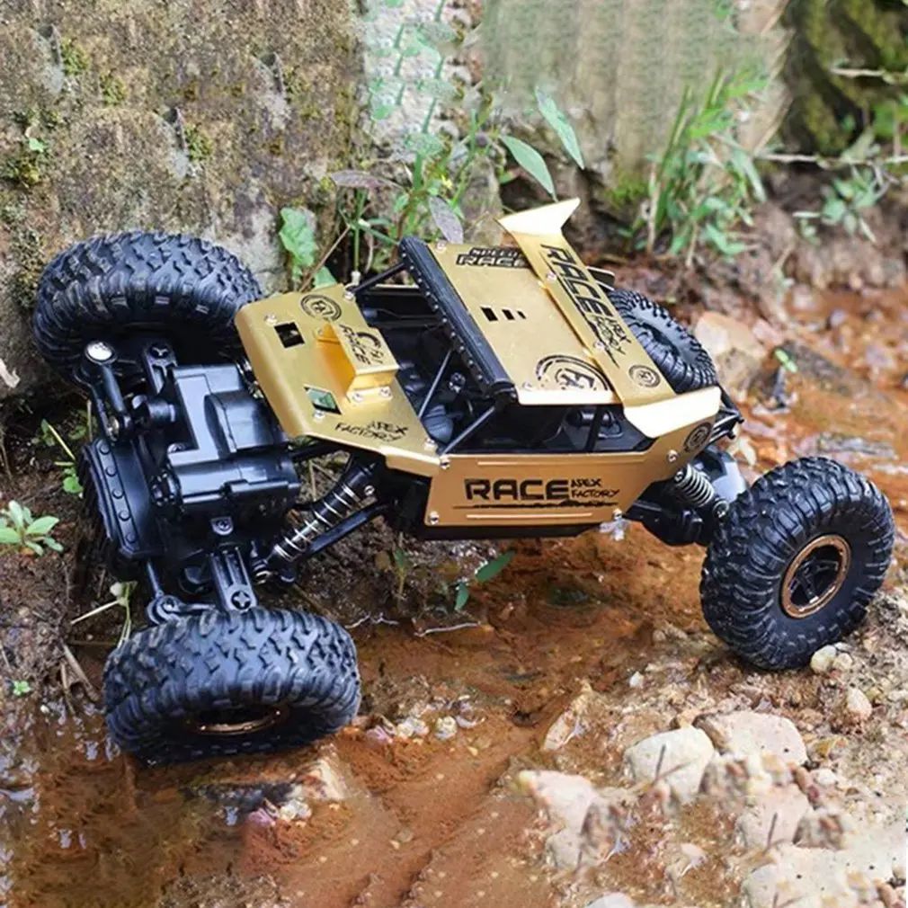 

1:18 2.4G Rock Crawler Car Remote Control Toy Car Machine For Children Outdoor Toy Model Off-Road Vehicle Toys Christmas Gifts