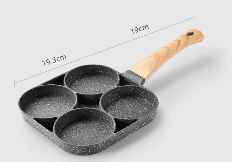 

Fried egg pot mould four hole pancakes non-stick pan pan pancake machine household machine Fried steak sausage eggs for breakfas