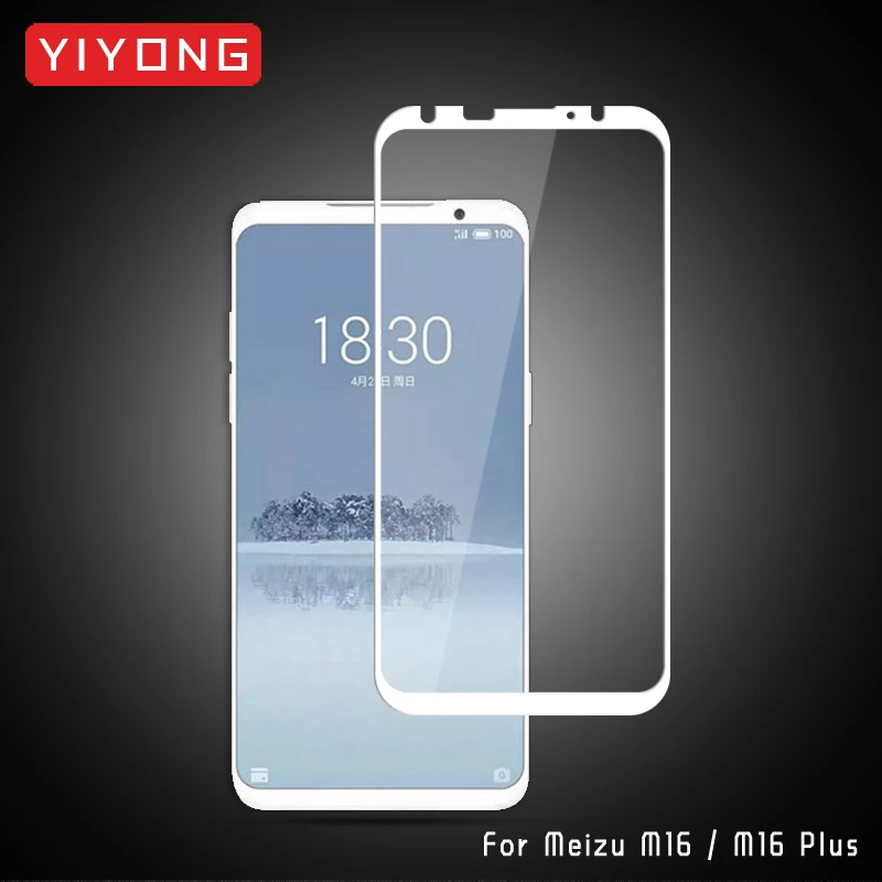 YIYONG закаленное стекло для Meizu M3 M5 M6 Note Mx6 2.5D полное покрытие Защита экрана 16 X 16th Plus