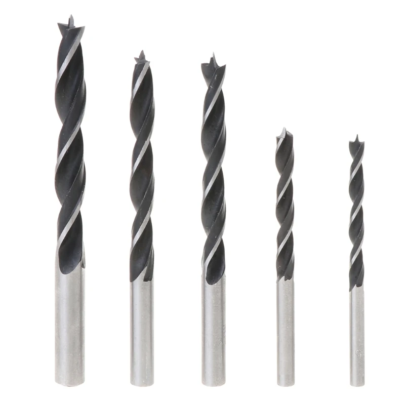 

5pcs High-carbon Steel 10mm Drill Bit Set Woodworking Drilling Tool for Electric Drill Bench Drill Machine Tool Replacement W0YF