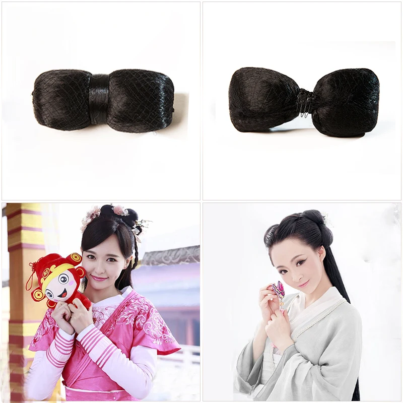 Hanfu аксессуары Традиционный китайский кунг-фу женский парик Сказочный головной