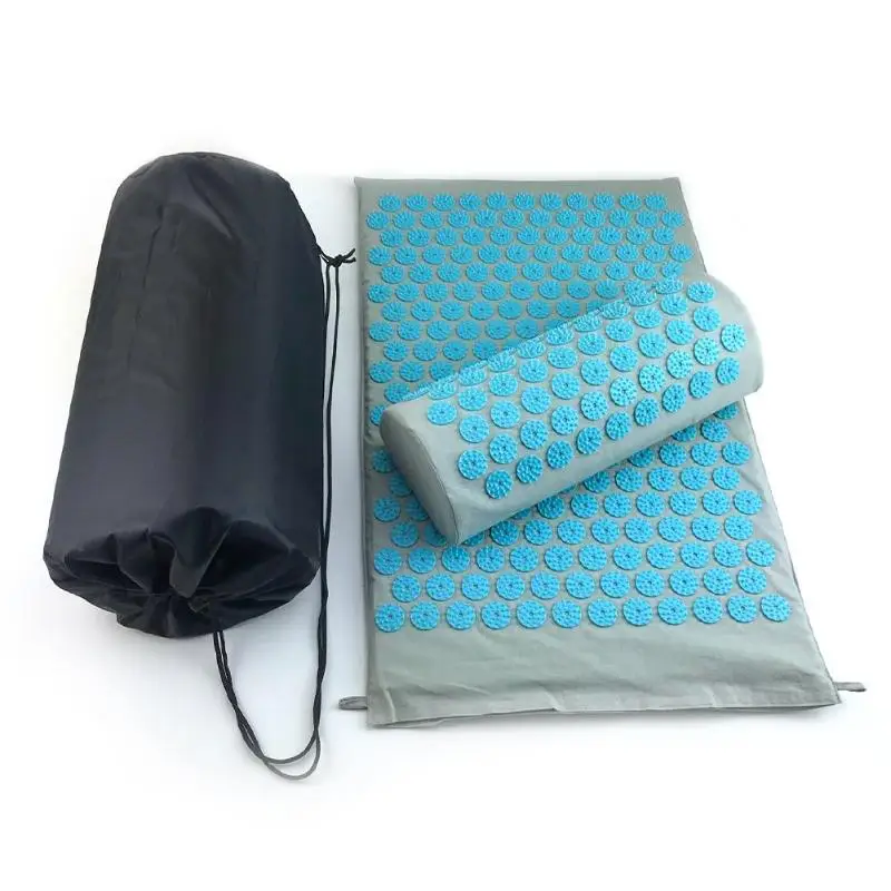 Massager Cushion Acupuncture Sets Relieve Stress Back Pain Mat/Pillow Rose Spike Massage And Relaxation Body | Красота и здоровье