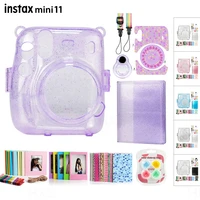 compatible with fujifilm instax mini 11 camera accessories bundle includes crystal cover case photo album lens filters kit