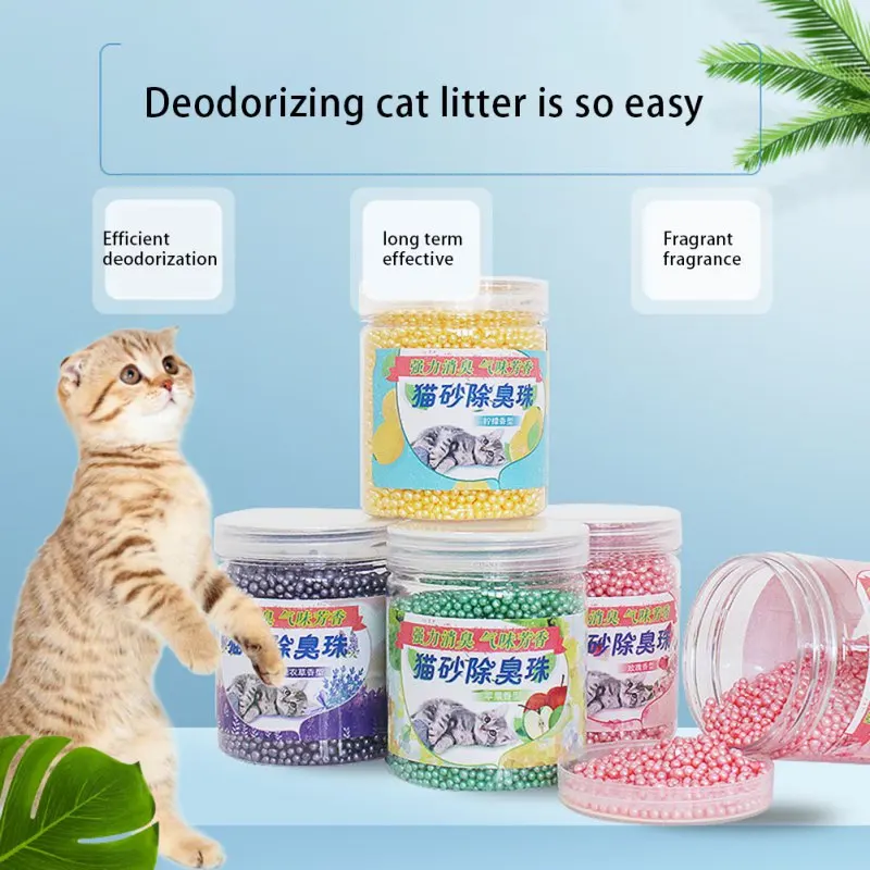 Cat Litter Deodorant Beads Cat toilet Deodorant Inhibits bacteria Fresh air Lasting fragrance Convenient