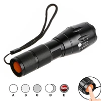 led flashlight ultra bright waterproof mini torch t6 zoomable 5 modes 18650 rechargeable battery for camping tactical
