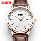 DOM 2018 новые мужские часы, роскошные брендовые водонепроницаемые кварцевые часы с кожаным ремешком, деловые часы для мужчин, часы