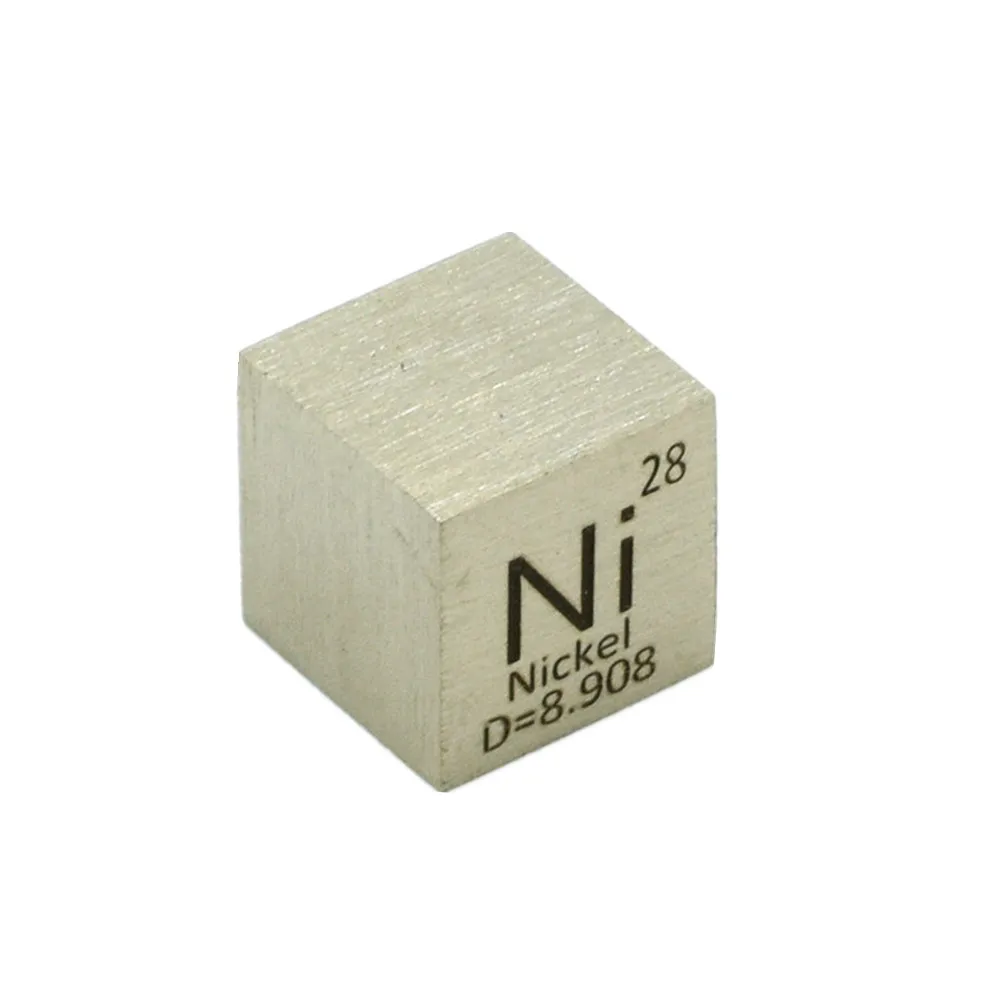 10MM CUBE NICKEL Элемент куб 10 мм чистая плотность 99.95% металлические коллекции C Al Ni Ti Mo Cu Fe Sn Cr Bi Co Nb ручной работы DIY хобби ремесла дисплей - Цвет: 10MM CUBE NICKEL