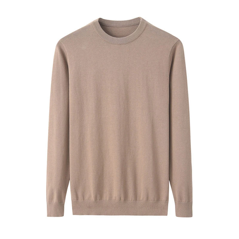 

Spring And Autumn Men's Pullovers Solid Color Thin Sweater Simple Style O-neck Thin Male Clothes