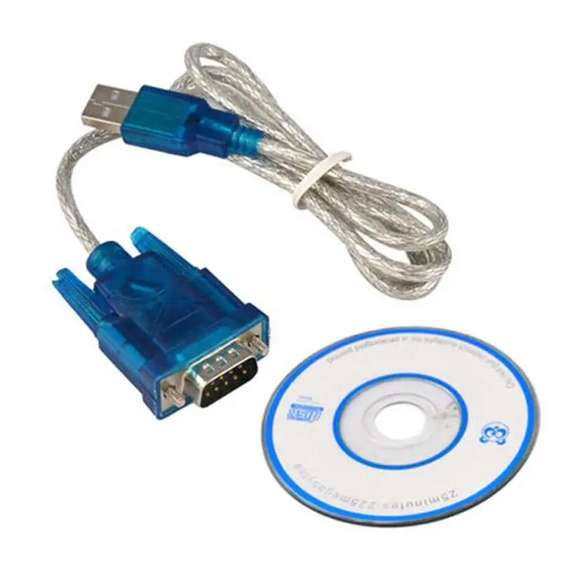 100cm High Quality USB 2.0 to Serial RS-232 DB9 9Pin Chipset SUPPORT Adapter USB RS232 FTDI Cable WIN10 Converter TO K9B1
