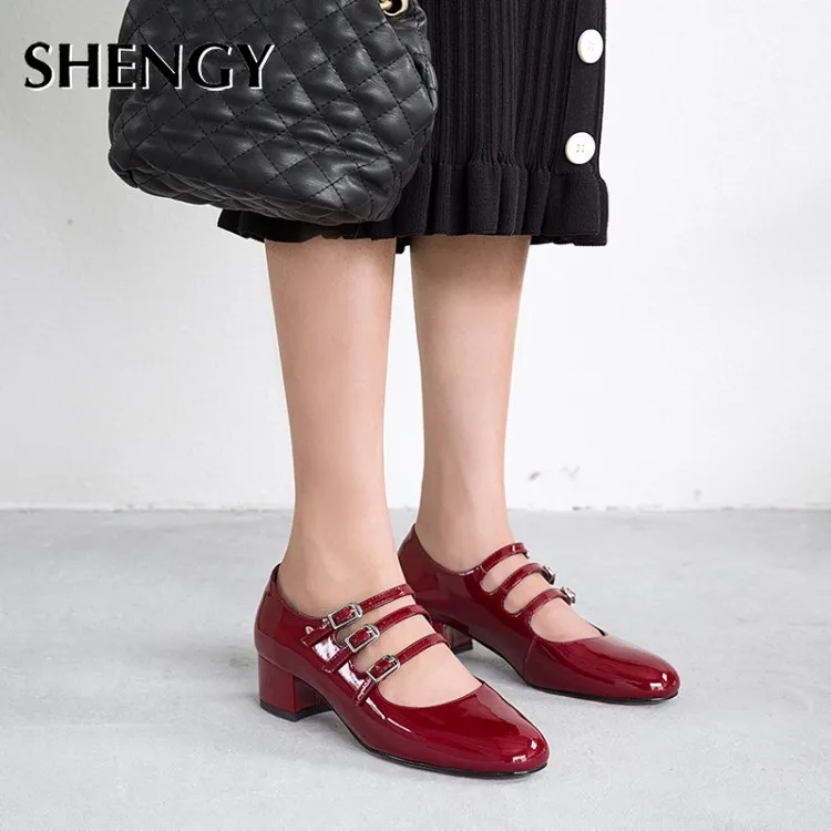 Новые женские офисные туфли весенние классические туфли-лодочки с круглым