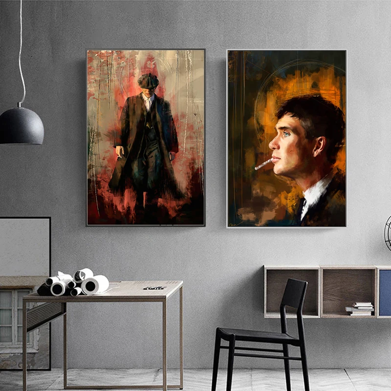 

Abstract Retro HD Figure Oil Painting Smoking Human Wall Art Decoration Picture Frame Canvas Poster Living Room Print Painting