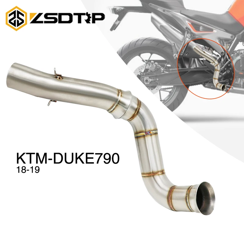 

ZSDTRP для KTM790 DUKE790 2018-2019 самая большая 51 мм выхлопная труба мотоцикла из нержавеющей стали