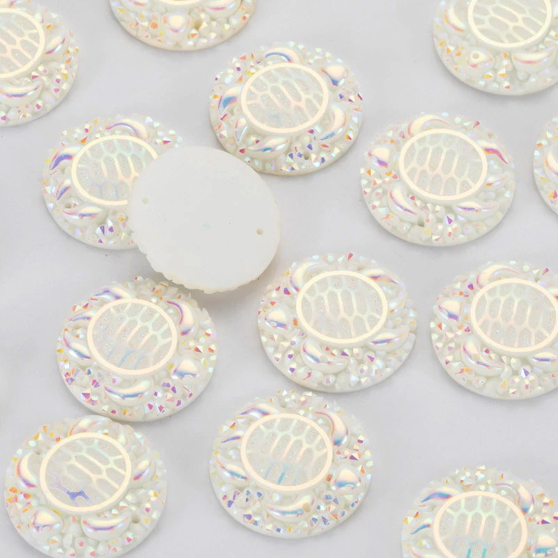 Круглые серьги Taidian в виде морской черепахи из смолы Стразы 25 мм с плоской