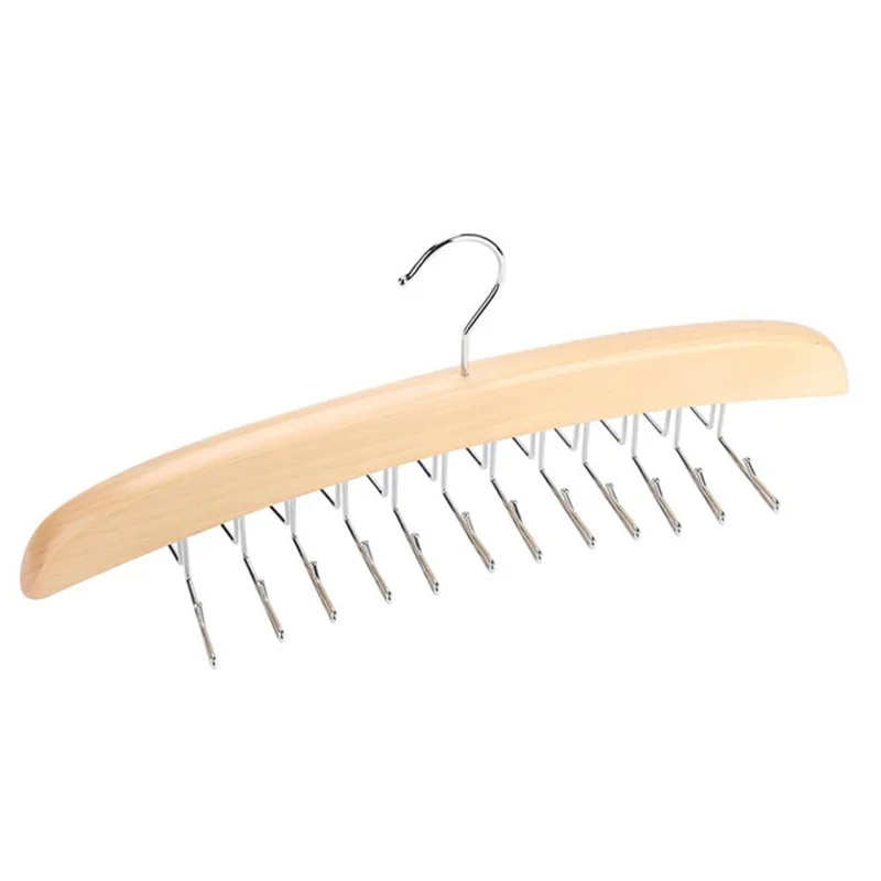 Деревянный галстук вешалка для галстука стойка шарф Органайзер держатель с 24