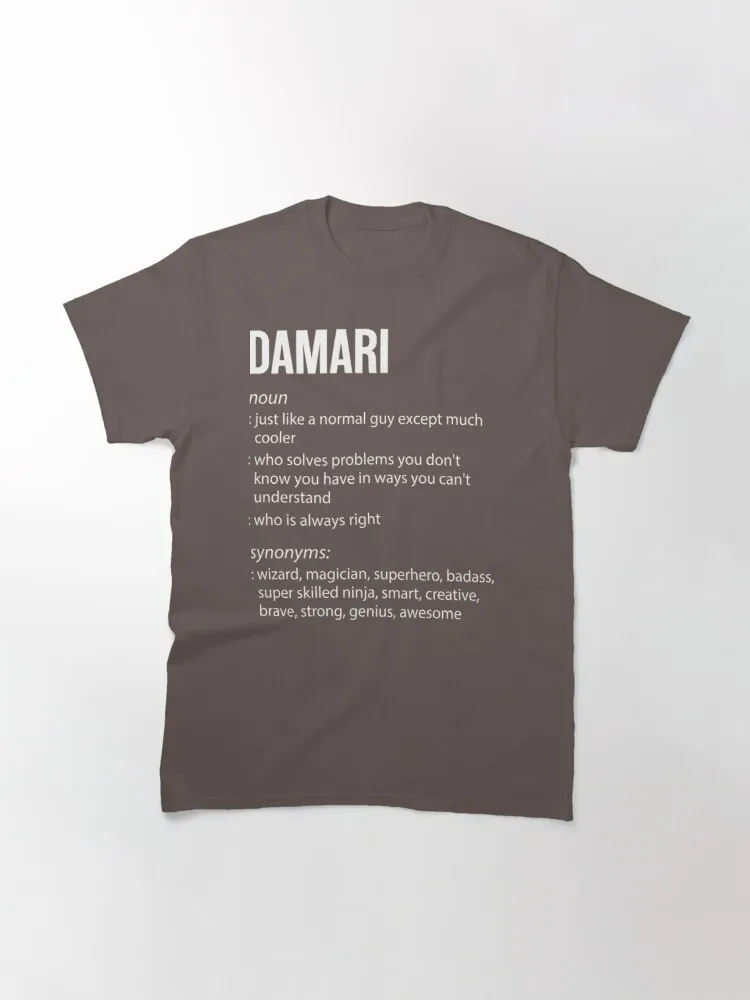 

Классическая футболка дамари определение Noun