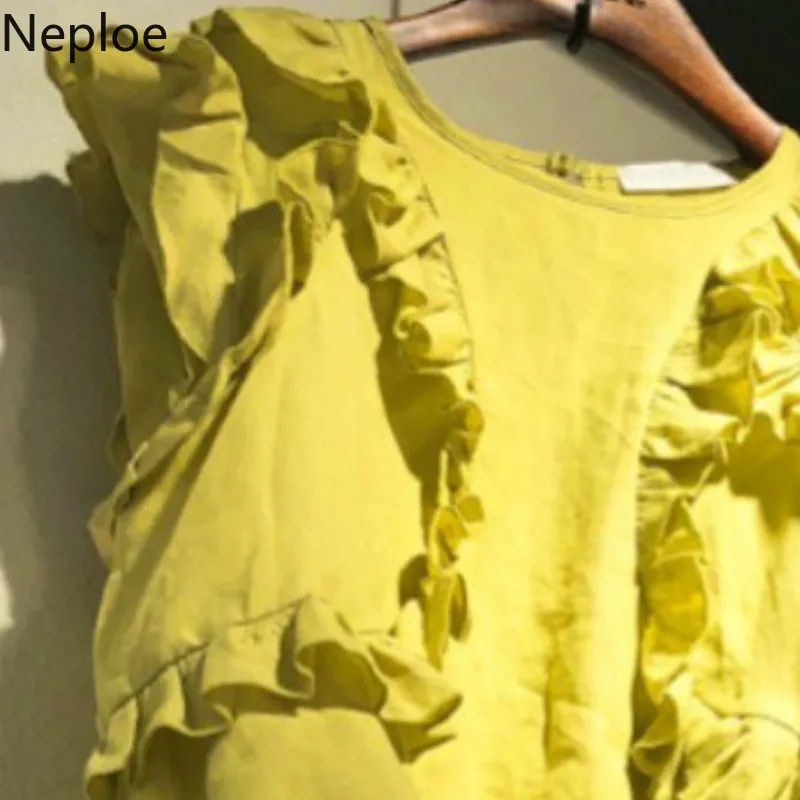 Neploe комплекты из 2 предметов женские костюмы лето 2021 корейский грибок футболки