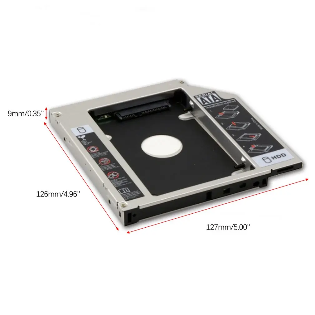 SATA 2nd HDD HD жесткий диск Caddy чехол для 9 5 мм универсального ноутбука CD / DVD ROM|Жёсткие