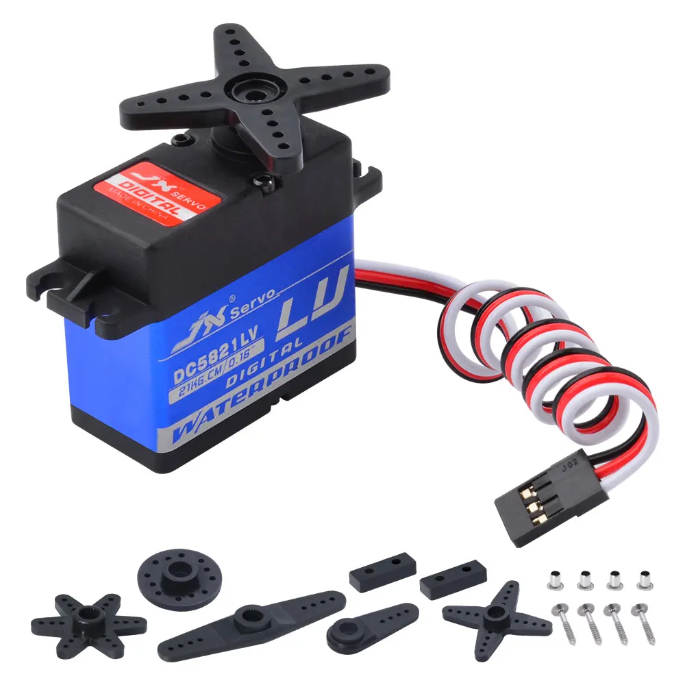 JX Servo DC5821LV 21 8 кг полностью водонепроницаемый цифровой высококачественный