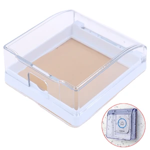 1 Pcs Waterproof cover For Wireless Doorbell LED Door Bell Crystal Protective Cover Outdoor Socket Box Cover Protector